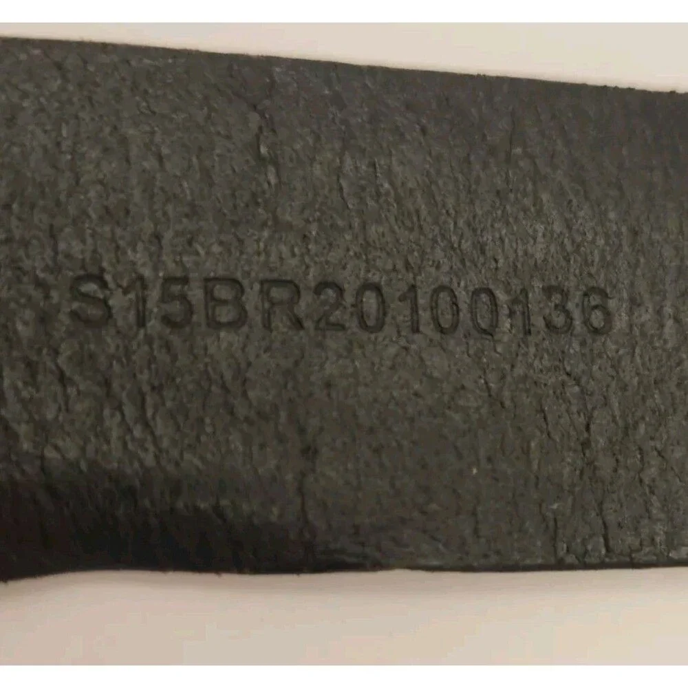 ROUNDTREE & YORKE 36 Black Leather Work Belt Black Buckle